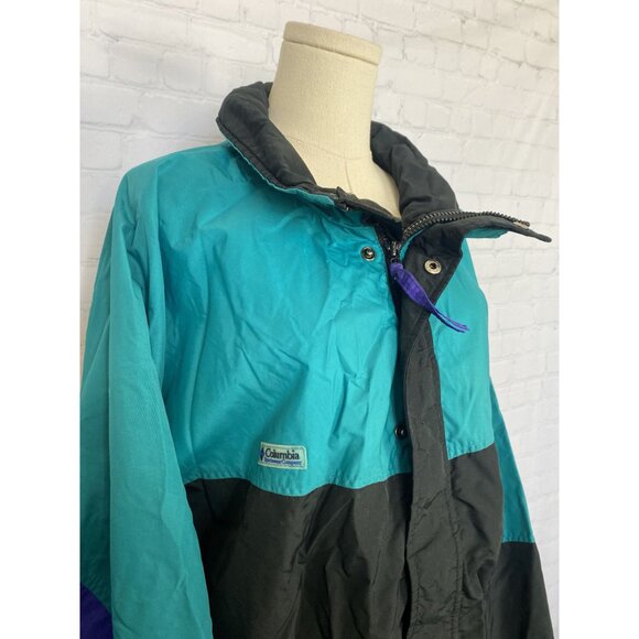 Vintage Columbia Mens XL Colorblocked WindbreakerCollared Jacket - Picture 3 of 9